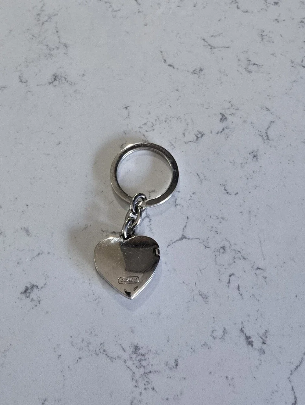 COACH Pink Heart Keychain Charm
